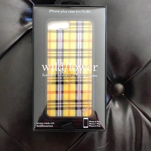 Wildflower limited edition plaid case for 6,7,8+